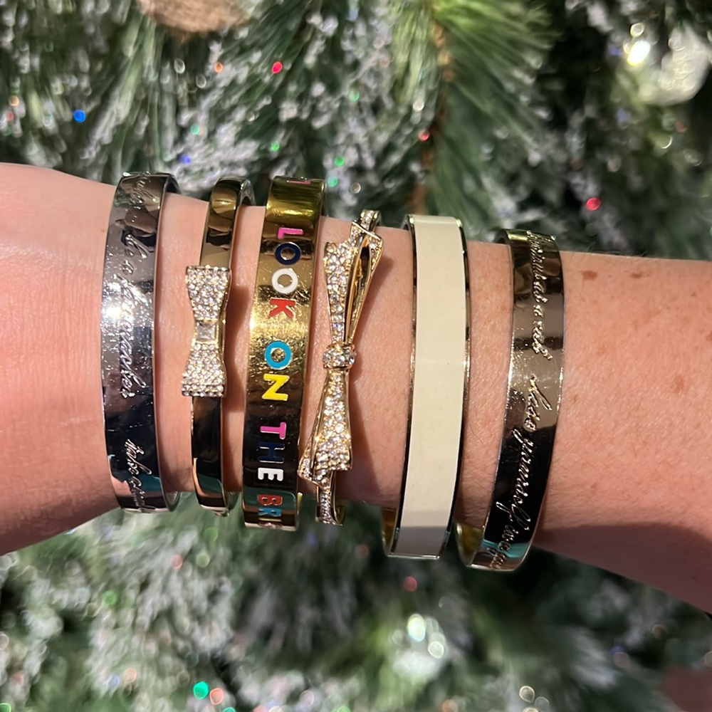 Kate Spade “this is the year to” silver bracelet